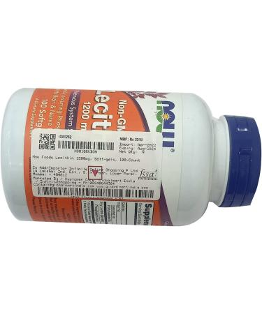 Now Foods Lecithin 19 Grain 1200 mg - 100 Softgels - Buy Online on GoSupps.com