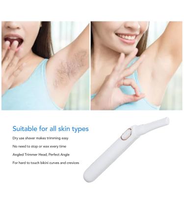 Portable Electric Bikini Razor for Women - Safe Dry Use Trimmer with LED Light for Bikini & Leg Hair Removal - Buy Online on GoSupps.com