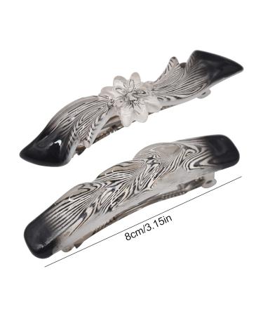 Xiuyer 12PCS Automatic Hair Clips - Elegant Tortoise Rectangle Hairpins for Women | Multicolored French Hair Clamps - Perfect Hair Styling Accessories - Buy Online on GoSupps.com