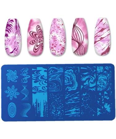 Nail Stamping Plates - Marble Pattern Stainless Steel Nail Art Stencil Tools for Perfect Designs - Buy Online on GoSupps.com