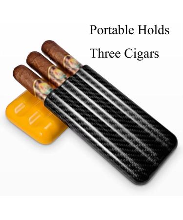 Cigar Boxs Humidors Delicate Modern Cigars Case Portable Travel Cigar Box 5.9X2.8X1In Cigar Humidor Split Cigar Humidor Box Holds 3 Cigars Portable - Buy Online on GoSupps.com