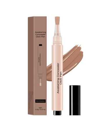 SONGVISON Awakening Concealer Click-Covering Pen Matte Brighten Long Lasting Correcting Cream for Dark Circles and Spots Body Foundation to Evenen Pea Complexion