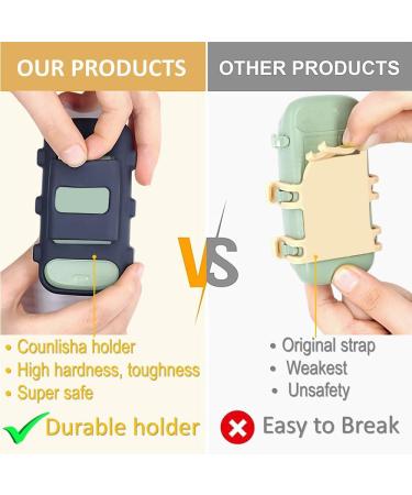 Counlisha Silicone Holder for Tractive XL GPS Tracker | Durable Scratch-Resistant Dog Collar Cover | 2-Pack in Black & Green - Buy Online on GoSupps.com