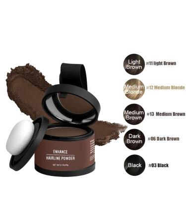 Hairline Shadow Powder | Magic Root Cover Up & Touch Up Powder with Mirror - Instant Concealment for Hair Loss (#06 Dark Brown) - Shop Internationally - Buy Online on GoSupps.com