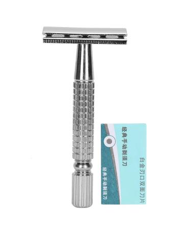 Double Edge Razor with Long Stainless Steel Handle - Nostalgic Shaver for Salon & Home Use | International Shipping Available - Buy Online on GoSupps.com
