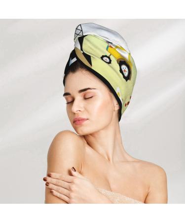 Buy Farmfield Cute Animals Microfiber Hair Towel - Soft Super Absorbent Coral Velvet Wrap for Women | Quick Dry for Long Curly Thick Hair - International Shipping Available - Buy Online on GoSupps.com