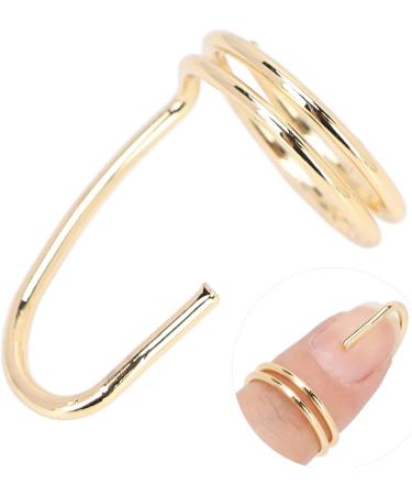 Chiciri's Healthy Galvanized Copper Fingernail Ring - Easy Wear Manicure for Women | Stylish & Safe Party Accessory (3045 Gold) - Buy Online on GoSupps.com