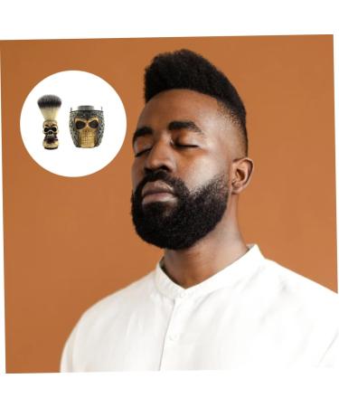 Frcolor Skull Beard Brush for Men | Facial Cleaning & Grooming Tool | Ideal for Beard Care & Shaving - Buy Online on GoSupps.com