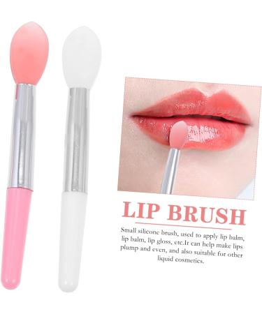 DOITOOL 2 Sets Lip Stick Dust Cover Make up Kit Lip Makeup Stick Lipstick Brush Convenient Silicone Lip Mask Brush Lady Tools Makeup Tool Silica Gel Miss Brush Tool To Sleep - Buy Online on GoSupps.com