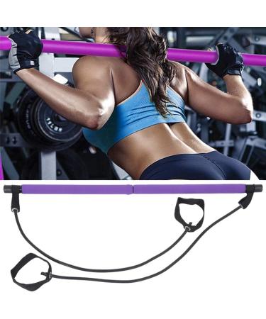 Pilates Bar Stick Detachable Portable Yoga Band Fitness Stick Training Elastic Bands Exercise Equipment to Exercise Whole Body - Buy Online on GoSupps.com