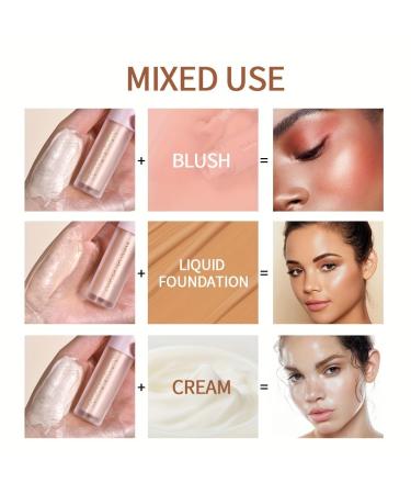 GECOMO Liquid Contour Beauty Wand - Moisturizing Highlighter & Bronzer Makeup Stick Dewy Finish 0.25 Oz/7.5ml - 01 Moonlight - International Shipping Available - Buy Online on GoSupps.com