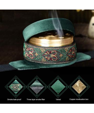 Nicoone Portable Copper Moxa Box | Moxibustion Bag & Moxa Stick Burner for Back Pain Tendonitis & Arthritis Relief - Buy Online on GoSupps.com