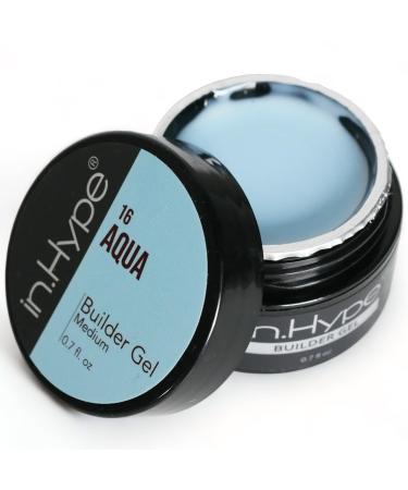 IN.HYPE UV/LED Camouflage Hard/Builder Gel for Nail Extension/Strengthening/Overlays Aqua