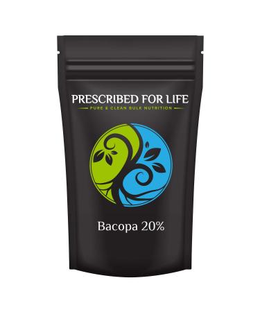 Prescribed For Life Bacopa Powder 20% Bacosides Brahmi Powder Ayurvedic Herbal Supplements Bacopa monnieri (113g)