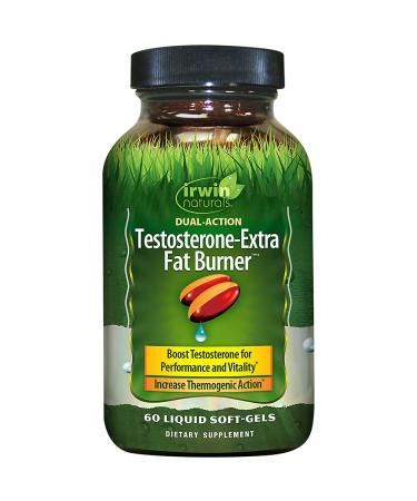 Irwin Naturals Testosterone-Extra Fat Burner 60 Liquid Soft-Gels