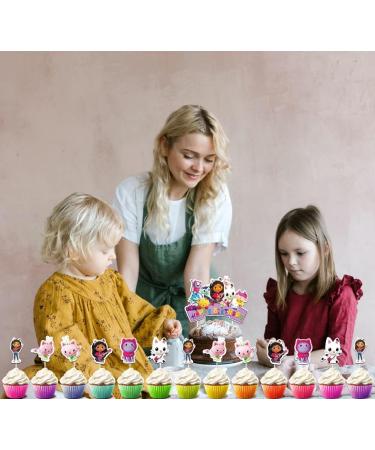 25 Pcs Cartoon Birthday Cake Toppers and Cupcake Toppers - Theme Party Decorations Supplies - Buy Online on GoSupps.com