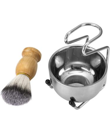 Ccbeauty 3-in-1 Wet Shaving Set | Vegan Brush Stainless Steel Rack & Bowl | Perfect for Beginners & Professionals | Premium 3-Part Razor Set - Buy Online on GoSupps.com