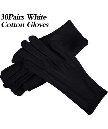 60 PC Soft Stretchy Working Gloves | Reusable Black Mittens | Large Size Costume Gloves - Buy Online on GoSupps.com