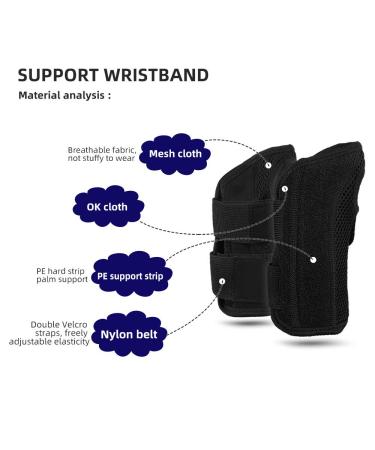 ZEPOHCK Adjustable Wrist Brace for Tendonitis & Arthritis Relief | Left Hand Large Support Splint - Ideal for Men & Women - Buy Online on GoSupps.com