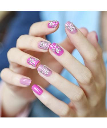 20-Piece Alloy Butterfly Nail Charms | DIY Nail Art Decorations | Silver Craft Accessories - Buy Online on GoSupps.com