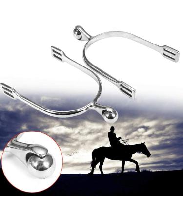 Just E Joy Stainless Steel Horse Spurs with Roller Ball for Men and Women - Ideal for Equestrian Boots and Horsemanship Lovers - Buy Online on GoSupps.com