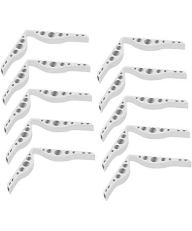 Epedic 10 pieces of fog-free accessories for masks glasses silicone anti-fog nose bridge pads anti-fitting silicone nose bridge prevents the fitting of glasses from glasses (color: white)