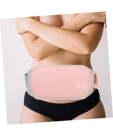 Heated Waist Belt for Menstrual Cramps | Warm Lumbar & Uterus Support | Cordless Heating Pad for Women - Pink - Buy Online on GoSupps.com