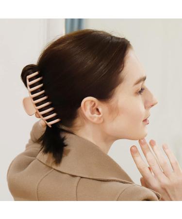 Colorfarm Large Claw Clips for Thick Hair - 6 Pack 4.3' Big Hair Clip for Strong Hold - Nonslip Hair Clips for Women - Hair Styling Accessories in Black, Brown, Beige - 2 Styles - Buy Online on GoSupps.com