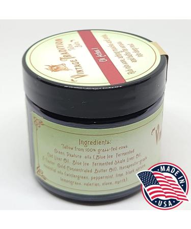 Vintage Tradition Tallow Balm for Joint and Muscle Health - 2 Fl. Oz - Buy Online on GoSupps.com