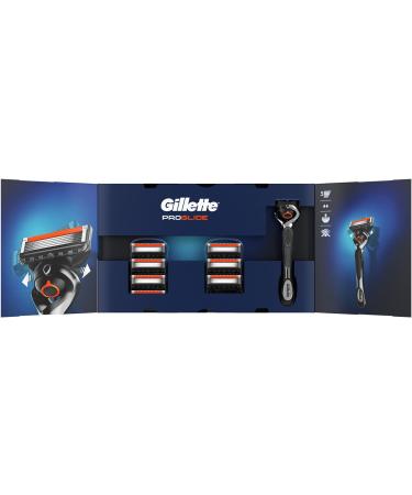 Gillette ProGlide Wet Razor for Men | 5-Blade Razor + 7 Replacement Blades | Perfect Gift for Him - Buy Online on GoSupps.com