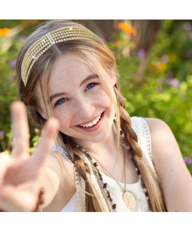 Woeoe Women's Sparkle Rhinestone Headband - Crystal Bridal Party Head Chain - Buy Online on GoSupps.com