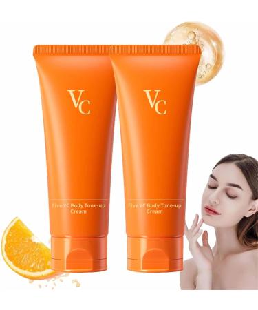 Vitamin C Makeup Toning Cream, Vitamin C Brightening Body Cream, Natural Body Cream No Removal Multi-VC for Body, Face and Irregated Complexion