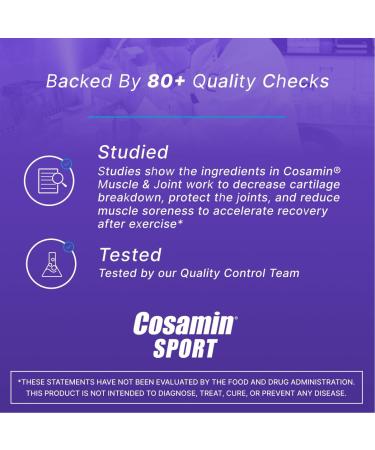 Cosamin Sport - Joint & Muscle Comfort Supplement | 74 Capsules for Post-Exercise Relief - Buy Online on GoSupps.com