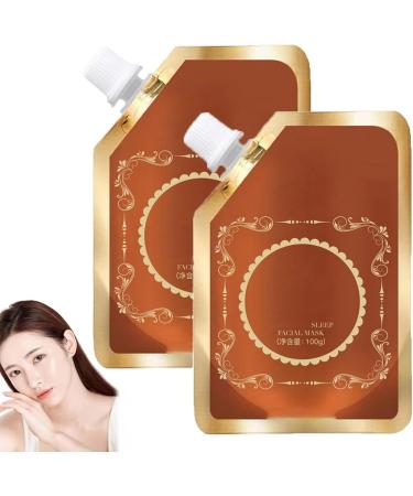 FLLUOUZH 2 x 2024 Anti-Blemish & Anti-Aging & Anti-Wrinkle Tear-Off Mask Skin Rejuvenation Mask Sleep Facial Mask Reduces Fine Lines & Cleans Pores