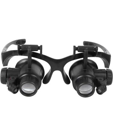 Portable with Light Repair Tools Kit Headband Magnifier with LED Light 10x/ 15x/ 20x/ 25x Educational and Hobby Magnifiers Full of Stars