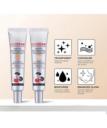 Color Correcting CC Cream Invisible Pore Foundation Cream and Invisible Pore Concealer Full Coverage CC Cream Foundation Cream Moisturizing Primer Matte CC Cream Dark Color - Buy Online on GoSupps.com