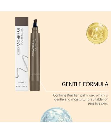 Hengxuan 4point waterproof eyebrow pencil ultrafine lines for natural hairlike eyebrows longlasting and smudgeproof daily makeup fast drying and sweatresistant Dark Brown - Buy Online on GoSupps.com