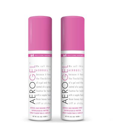 TRI Aerogel Hair Spray - Extra Hold Free & Clear Hairspray Firm Hold for Women Travel Volume Fixer & Non-Sticky Hairspray Essentials Flexible Hold Hairspray Bottle Scented - (3oz Pack of 2) 3 Ounce (Pack of 2)
