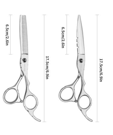 Professional Hair Cutting Scissors & Thinning Shears Kit - 6.5 Grooming Set for Men, Women & Pets with Comb & Case - Buy Online on GoSupps.com
