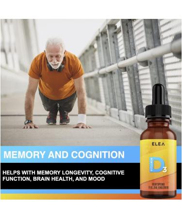 Organic Vitamin D3 Drops - 2,000 IU/50 MCG Per Drop - High Potency - 900 Servings - Fast Absorbing - No Preservatives - USA Made | ELEA Drops - Buy Online on GoSupps.com