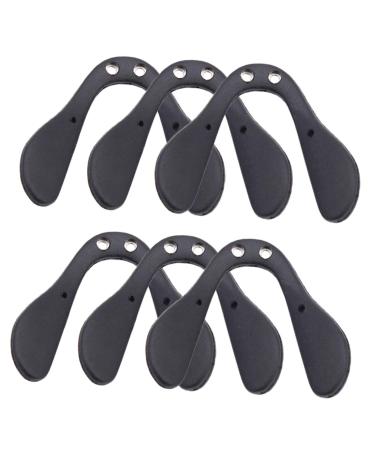 Healvian saddle bridge 6 pieces U-shaped glasses pads bridge glasses support pads anti-slip nose for glasses glasses protection glasses protection glasses accessories black glasses bracken