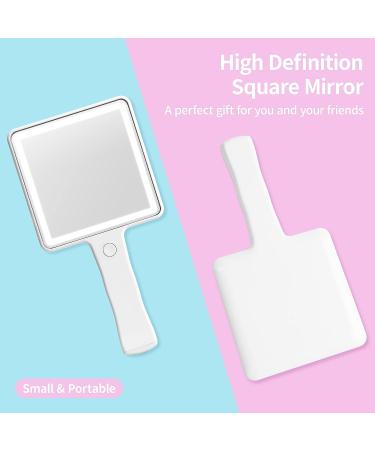 Corroy Travel Handheld Mirror - Rechargeable USB Makeup Mirror - Buy Online on GoSupps.com