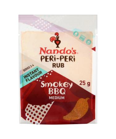 Smokey BBQ Nando's Peri Ar me Rub 25 g (lot de 6)