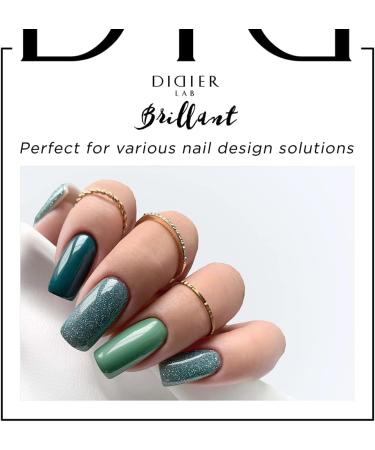 Didier Lab - Premium UV Gel Nail Polish - Brillant No. 04 - Gel Nail Varnish - Nail Art - Long-Lasting High Gloss Wear - Green Gel Nail Polish - Gel Nails - Glitter Gel Nail Polish - Rich Pigment - Buy Online on GoSupps.com