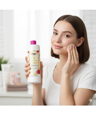 ICAN 100% Natural Rose Water - Hydrating and Purifying (1000ml) - Buy Online on GoSupps.com