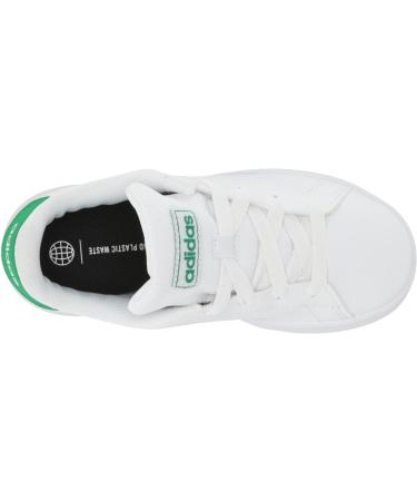 adidas Kids Advantage Cf I Sneaker - Child 5.5 UK - Ftwr White/Green/Core Black - Buy Online on GoSupps.com