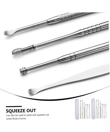 2-Piece Stainless Steel Ear Cleaning Tool Set for Safe Ear Wax Removal - Child-Friendly Double Head Ear Scoop and Scraper - 11.7cm - Buy Online on GoSupps.com