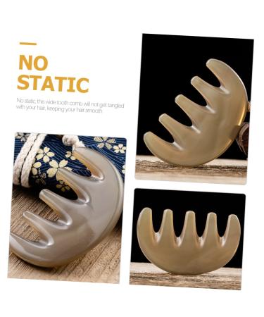 Lurrose Gua Sha Massage Comb - 15-Point Acupuncture Tool for Scalp & Body | 8.5x5.5cm | International Shipping Available - Buy Online on GoSupps.com