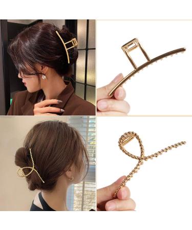 ANBALA Large Metal Hair Claw Clips for Thick & Long Hair - Gold Butterfly Hair Clips for Women - Buy Online on GoSupps.com