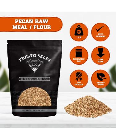Pecan Raw Meal/Flour 1 lb. by Presto Sales LLC - Vegan  Healthy  Delicious  USA-Made - Buy Online on GoSupps.com